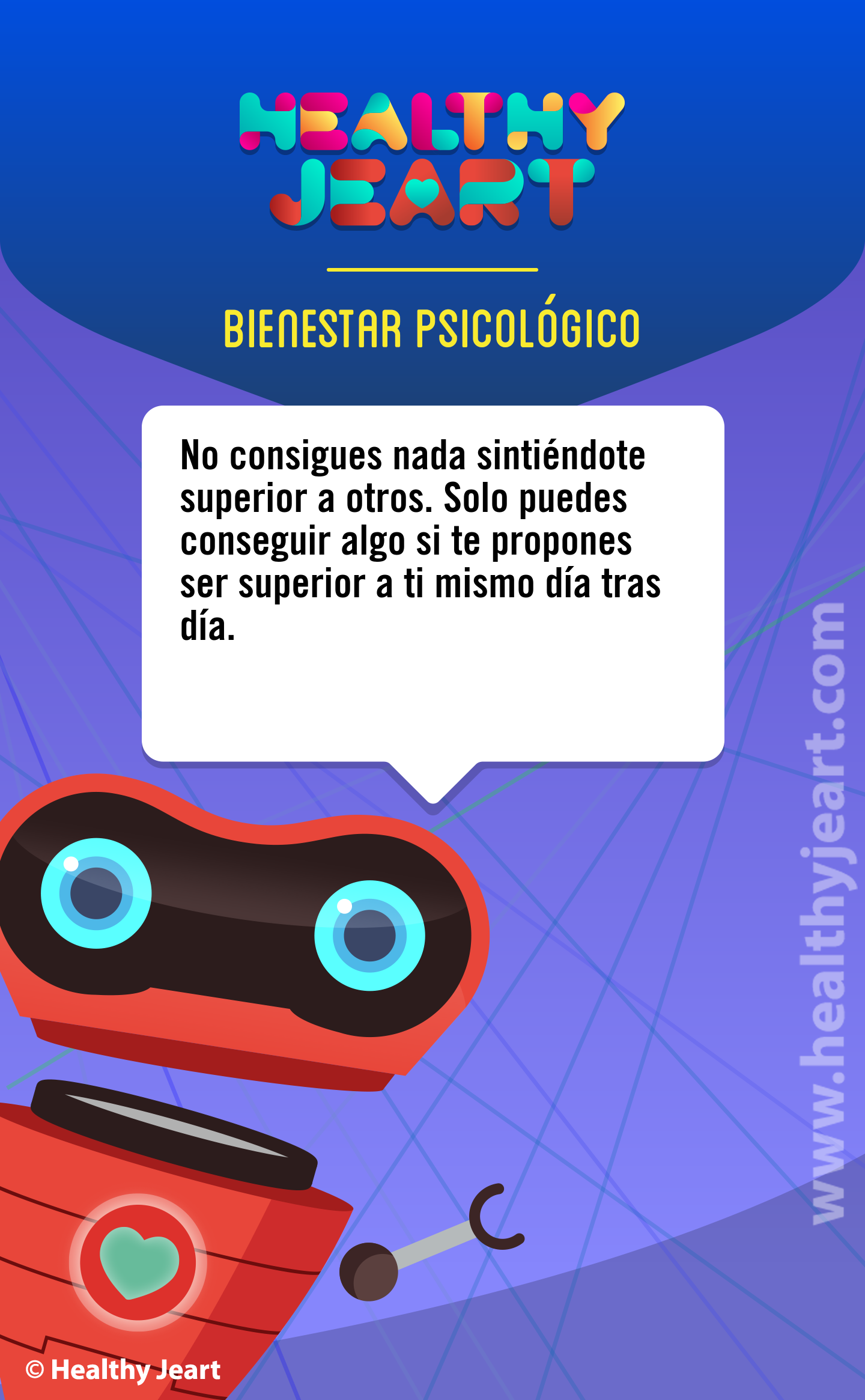 No consigues nada sintiéndote superior a otros. Solo puedes conseguir algo si te propones ser superior a ti mismo día tras día.