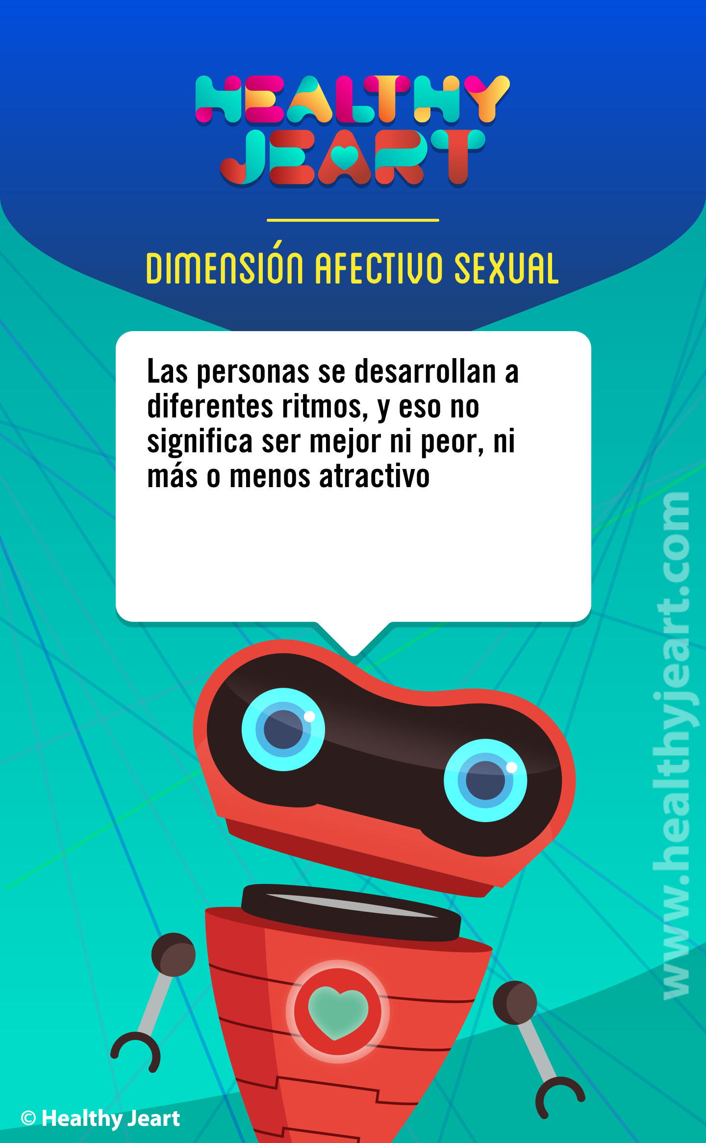 Las personas se desarrollan a diferentes ritmos, y eso no significa ser mejor ni peor, ni mas o menos atractivo