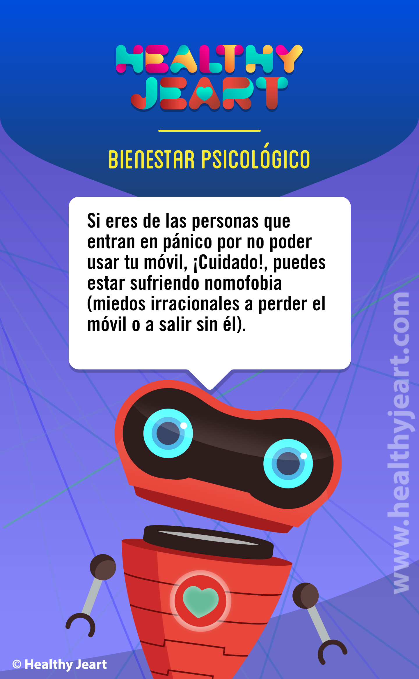 Si eres de las personas que entran en pánico por no poder usar el móvil, ¡Cuidado!, puedes estar sufriendo nomofobia (miedos irracionales a perder el móvil o a salir sin él).