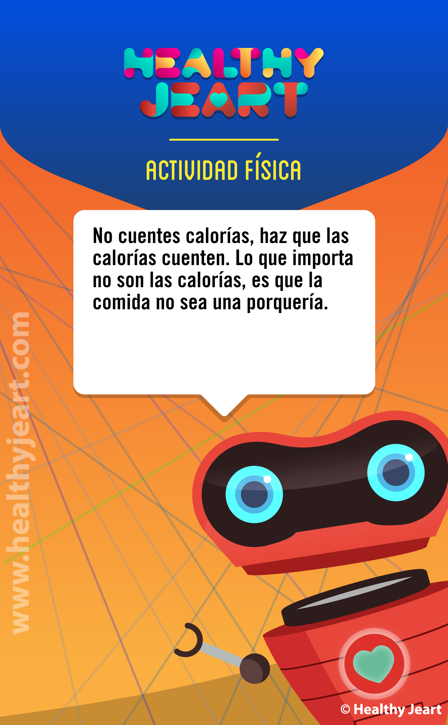 No cuentes calorías, haz que las calorías cuenten. Lo que importa no son las calorías, es que la comida no sea una porquería.