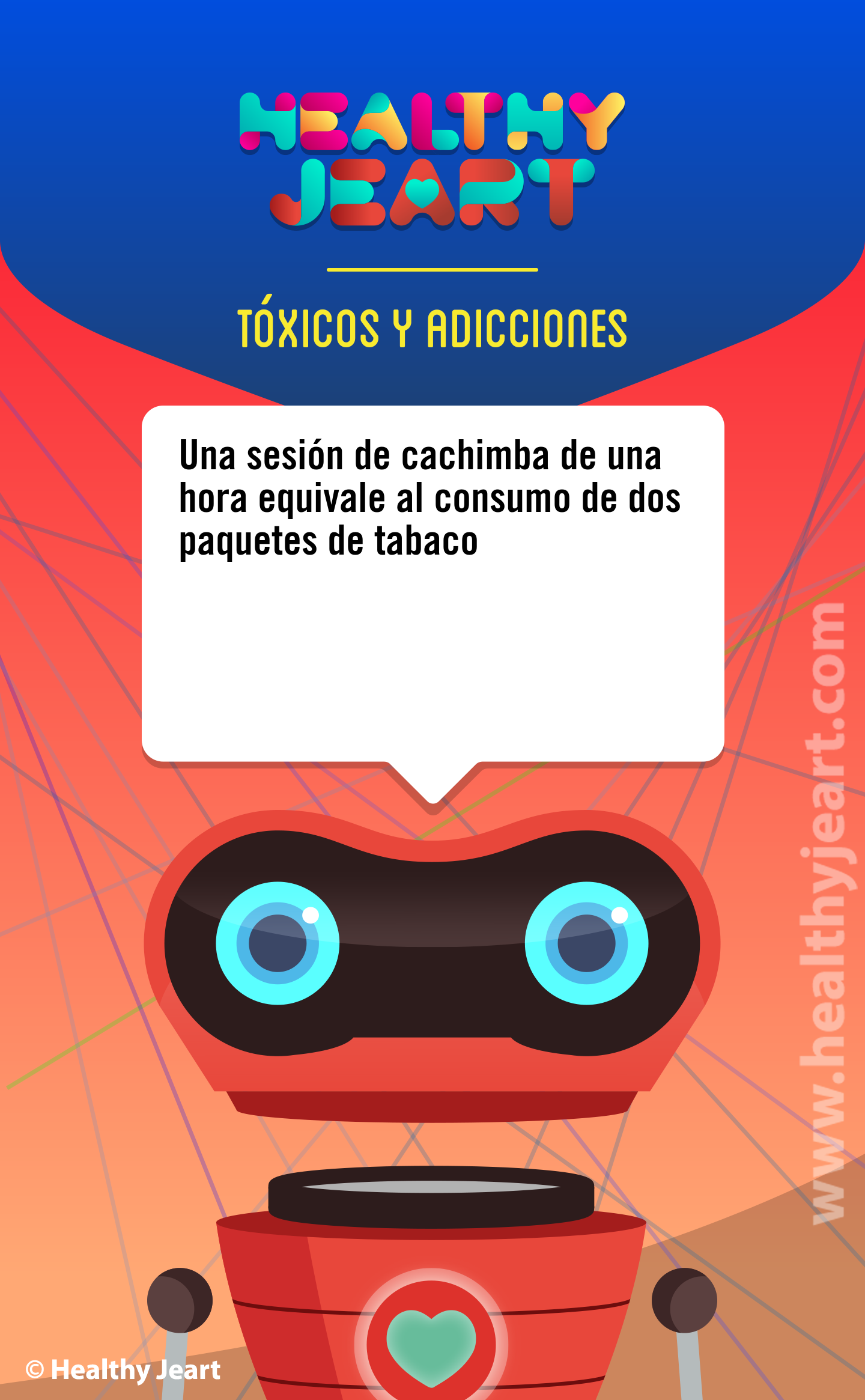 Una sesión de cachimba de una hora equivale al consumo de dos paquetes de tabaco.