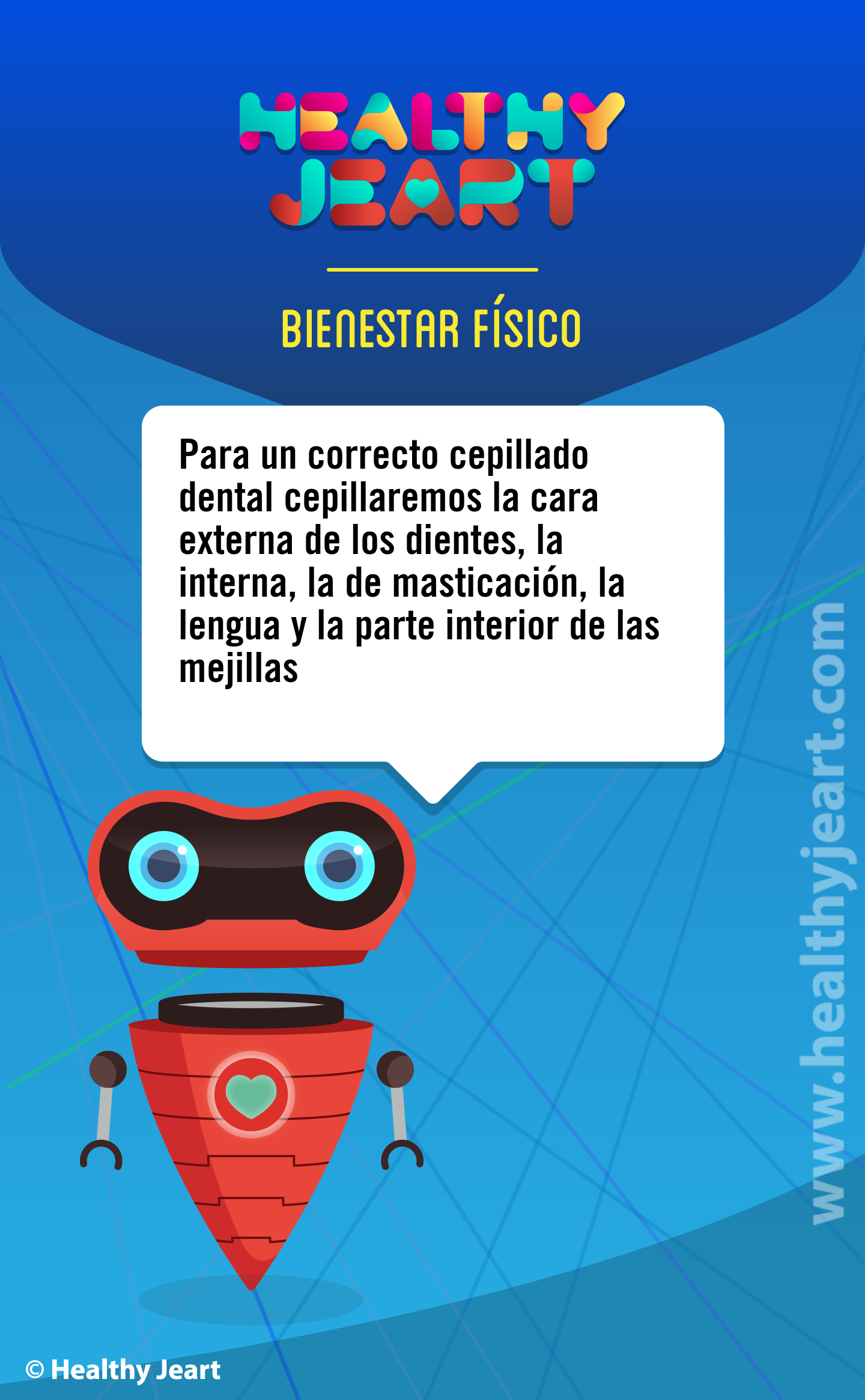 Para un correcto cepillado dental cepillaremos la cara externa de los dientes, la interna, la de masticación, la lengua y la parte interior de las mejillas