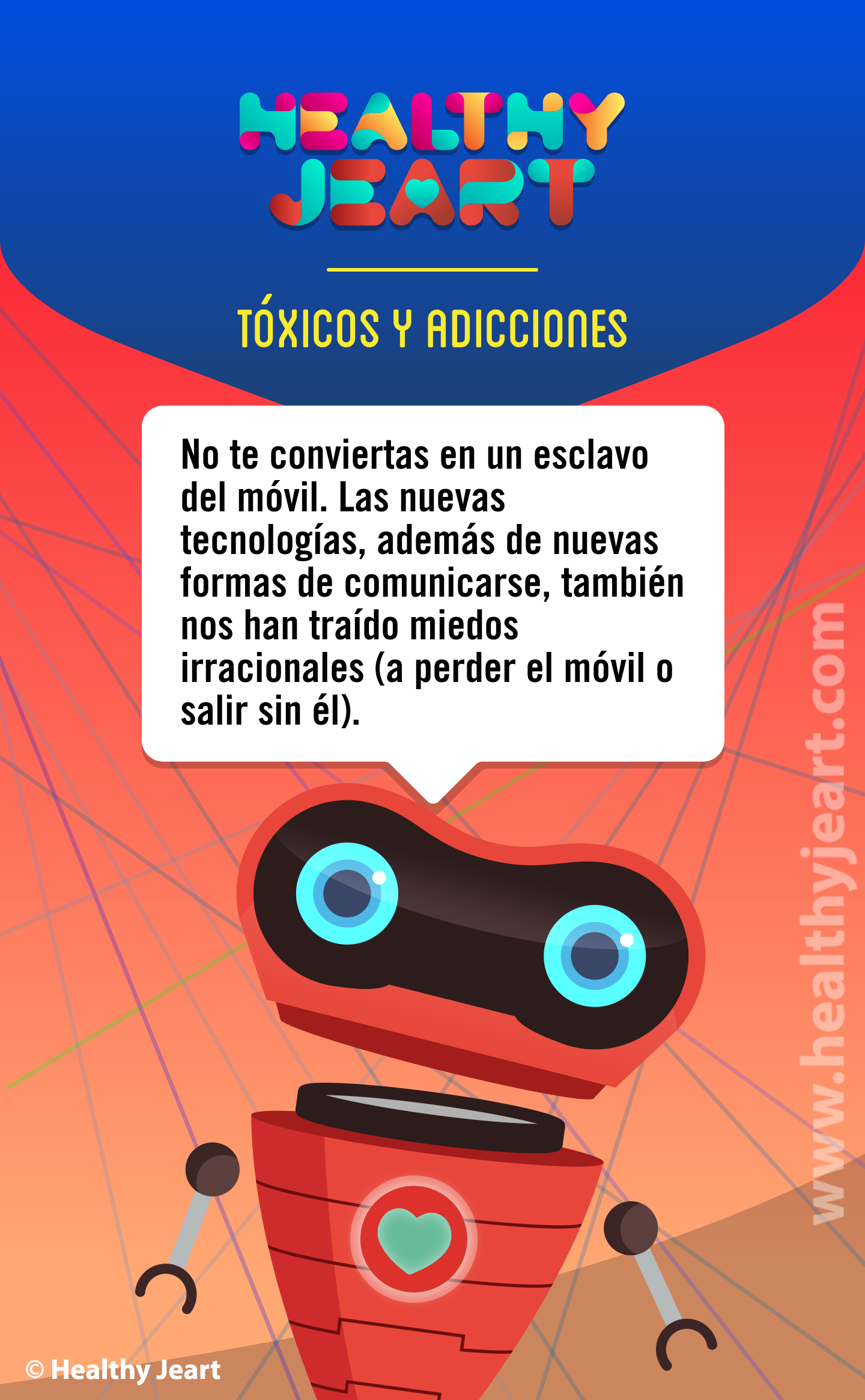 No te conviertas en un esclavo del móvil. Las nuevas tecnologías, además de nuevas formas de comunicarse, también nos han traído miedos irracionales (a perder el móvil o salir sin él).